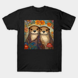 Otter Lover Cute Otter Couple T-Shirt